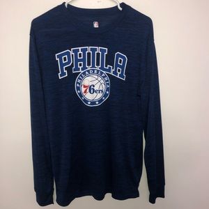 NBA Philadelphia 76ers Long Sleeve Athletic Top